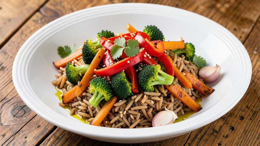 Brown Rice and Mixed Vegetables Recipe: One-Pot Nutrient-Packed Meal in 25 Minutes