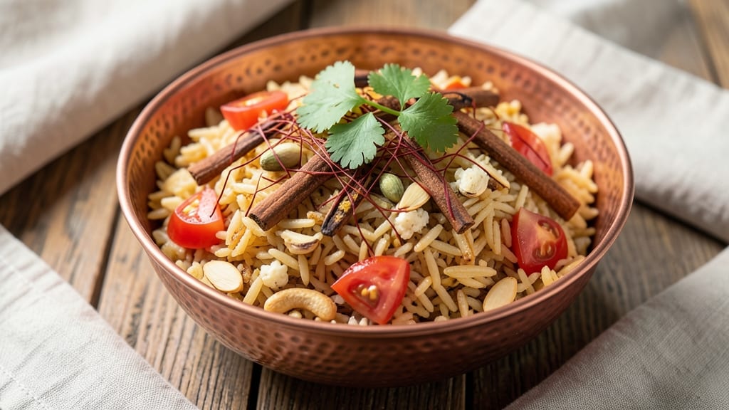 Cauliflower Rice Pulao Recipe: Fragrant Saffron and Toasted Spice Magic