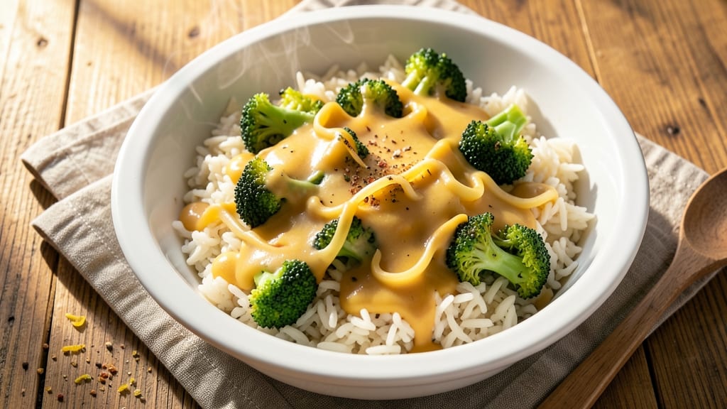 Broccoli Cheese Rice Crock Pot Recipe: Melty Cheese and Steamed Veggies in One Pot