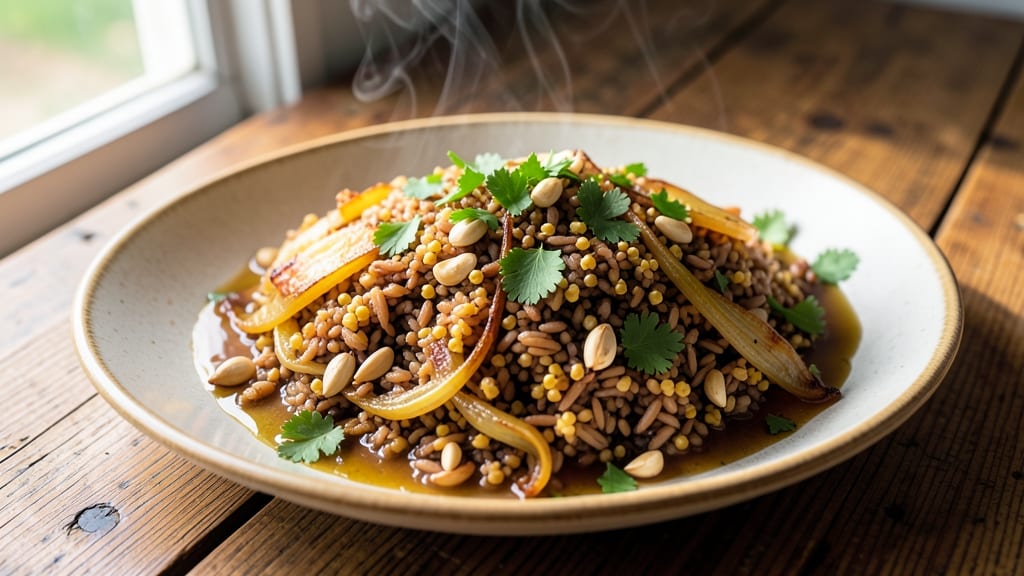 Brown Rice and Quinoa Pilaf Recipe: Toasted Spice Crunch in One-Pan Magic