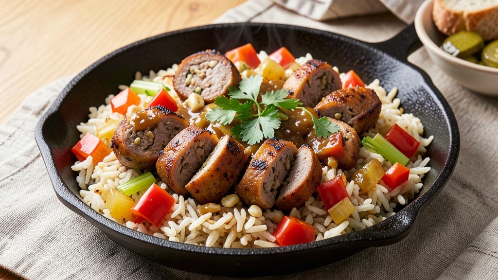 Boudin and Dirty Rice Recipe: Smoky Cajun Sausage Meets One-Pan Comfort