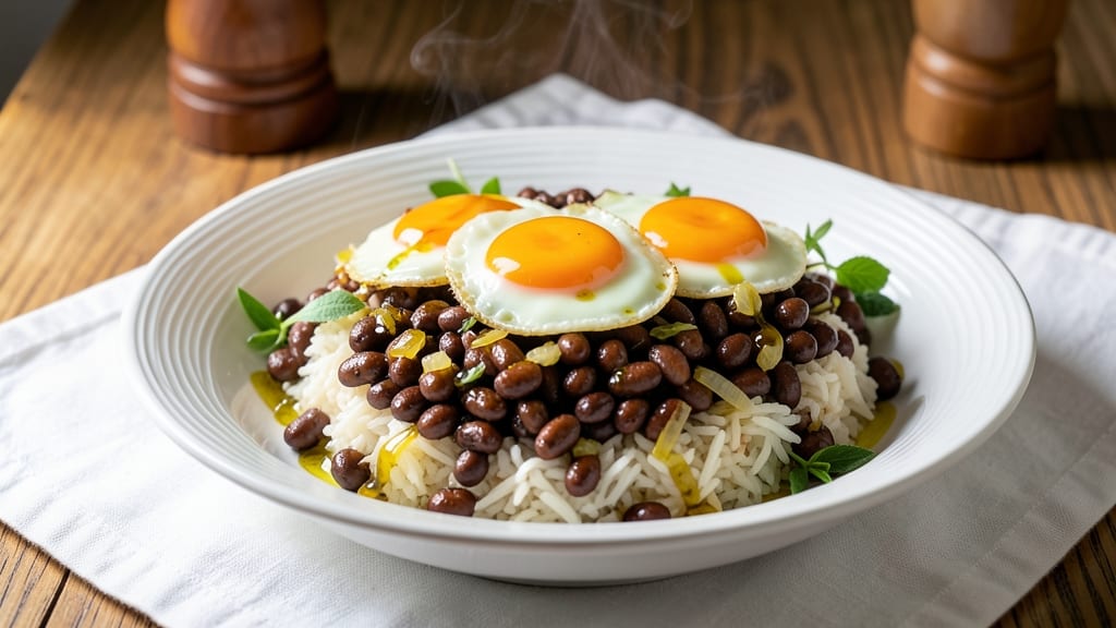 Black Beans, Rice, and Eggs Recipe: One-Pan Breakfast Burrito Bowl