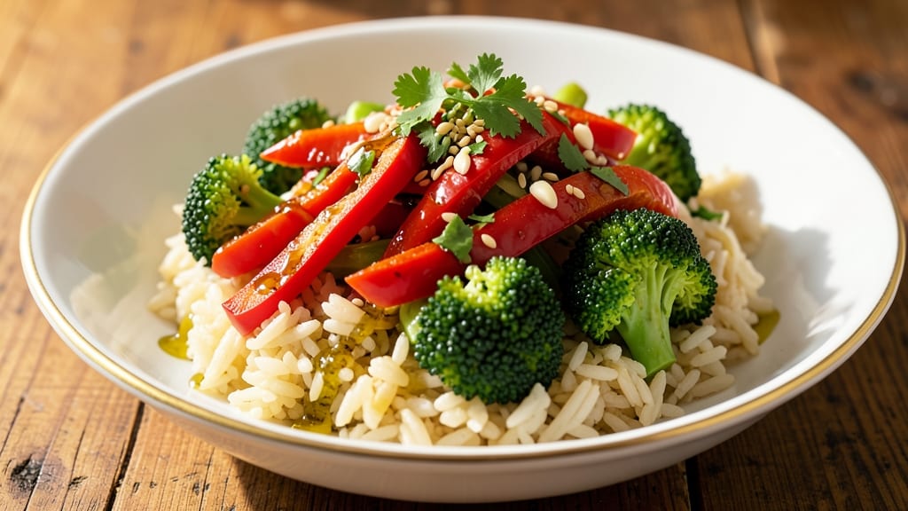 Brazilian Broccoli Rice Recipe: Toasted Garlic and Cilantro Brightness