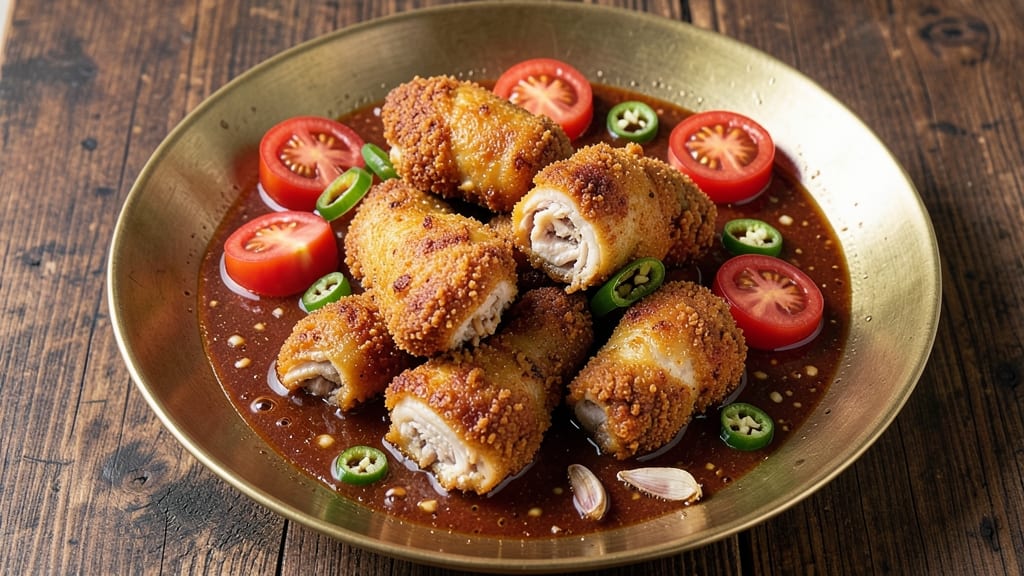 Chakralu Recipe With Rice Flour: Smoky Spice-Packed Crunch Over Savory Tomato Gravy