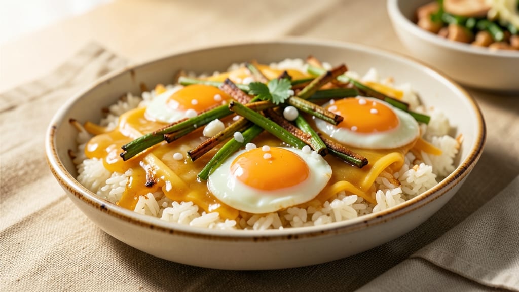 Cheese Baked Rice Recipe Hong Kong: Crispy Celery Crown Over Savory Eggy Richness