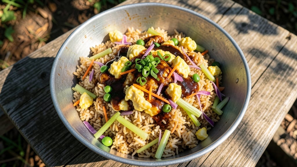Camping Fried Rice Recipe: Crispy Wok Tossed With Eggy Richness and Smoky Celery Crunch