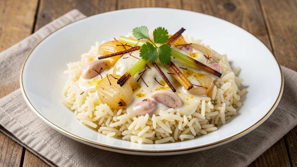 Brazilian Christmas Rice Recipe: Toasted Celery and Saffron Flavor Bomb