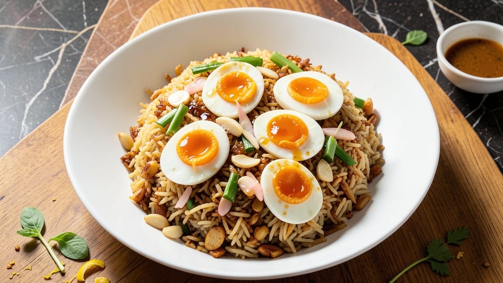 Boiled Egg Fried Rice Recipe: Wok-Tossed Richness With Silky Egg Ribbons