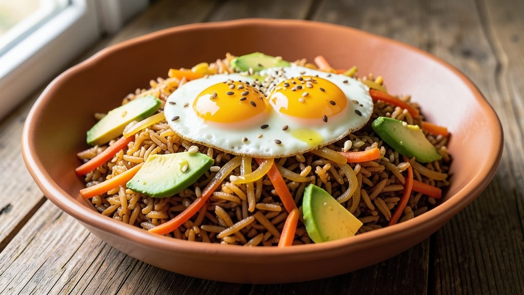 Brown Basmati Fried Rice Recipe: Nutty Grains with Wok-Heated Aromas