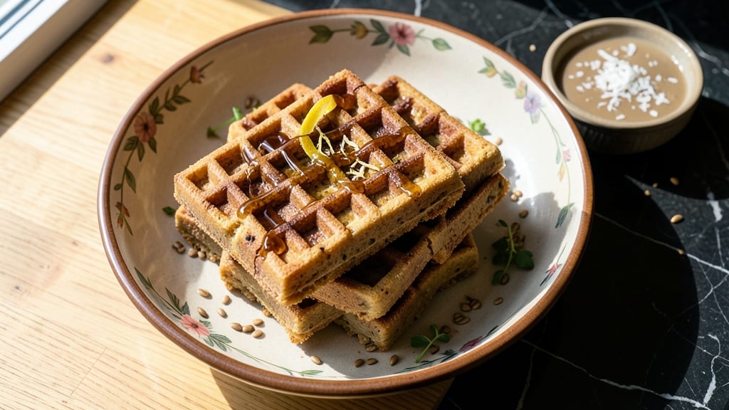 Brown Rice Flour Waffles Recipe: Nutty Crunch With Light, Airy Texture