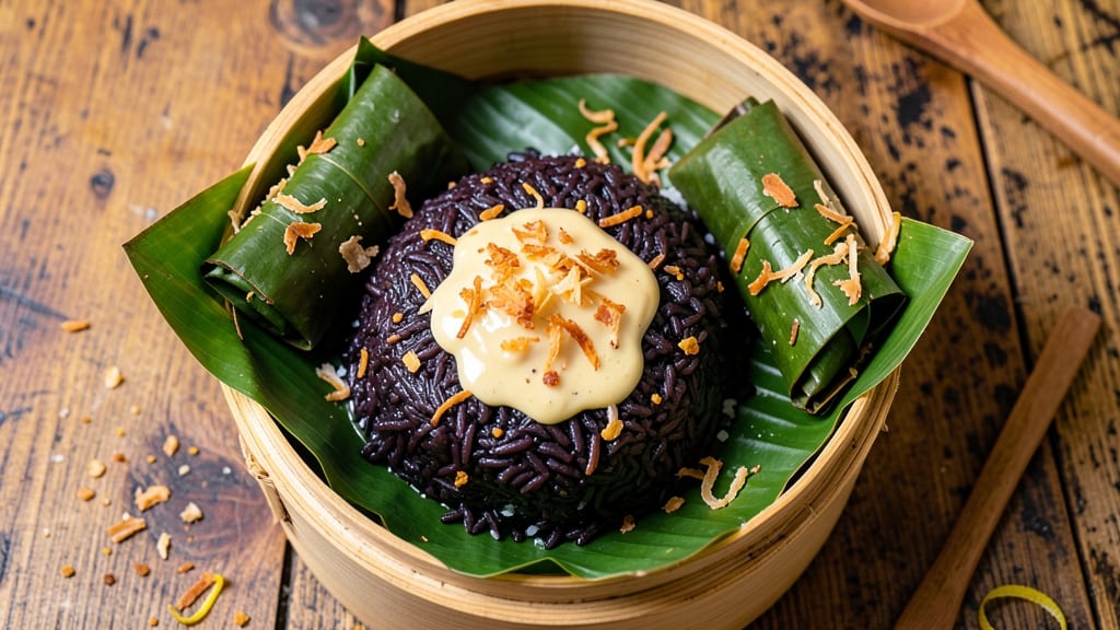 Black Rice Suman Recipe: Glutinous Rice Cakes Steamed to Silky Softness