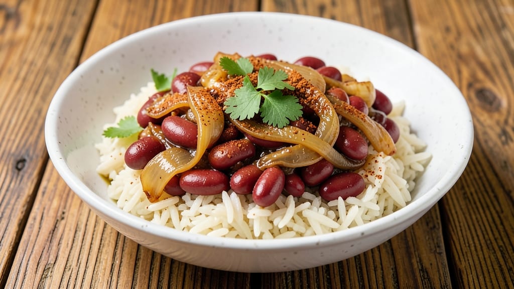 Canned Red Beans and Rice Recipe Vegetarian: Smoky Garlic Crunch in 30 Minutes