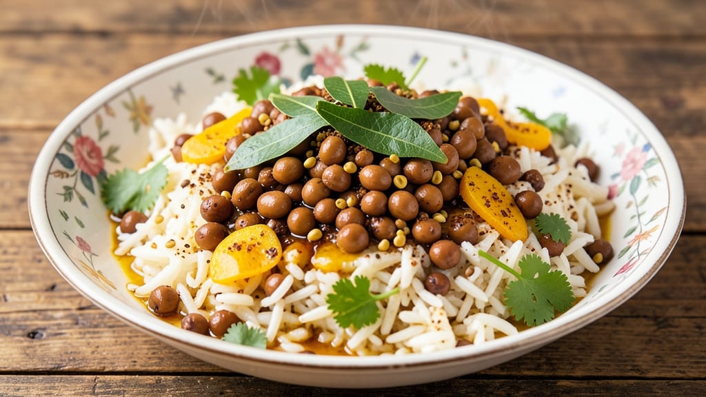Black Eyed Peas and Rice Indian Recipe: Spiced Turmeric and Cumin One-Pot Harmony