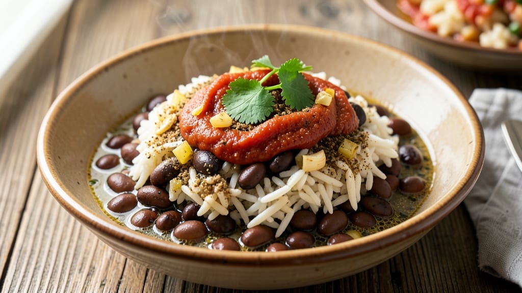 Black Beans and Rice Recipe With Sazon Goya: Puerto Rican-Inspired One-Pan Fiesta