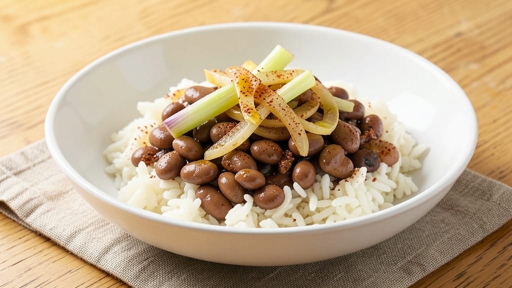 Bush's Beans and Rice Recipe: Slow-Cooked Smoky Depth With Celery Crown Crunch