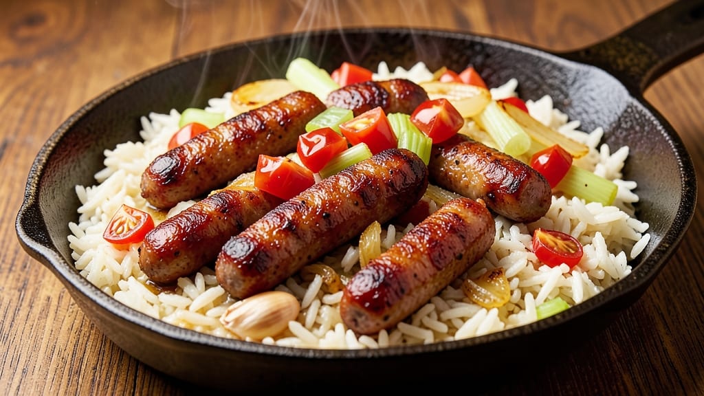 Chi Chi's Rice Recipe: Smoky Cajun Sausage and Celery Crunch Harmony