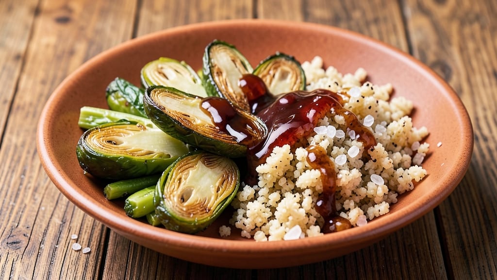 Cauliflower Rice and Brussels Sprouts Recipe: Crisp-Tender Roast with Caramelized Edges