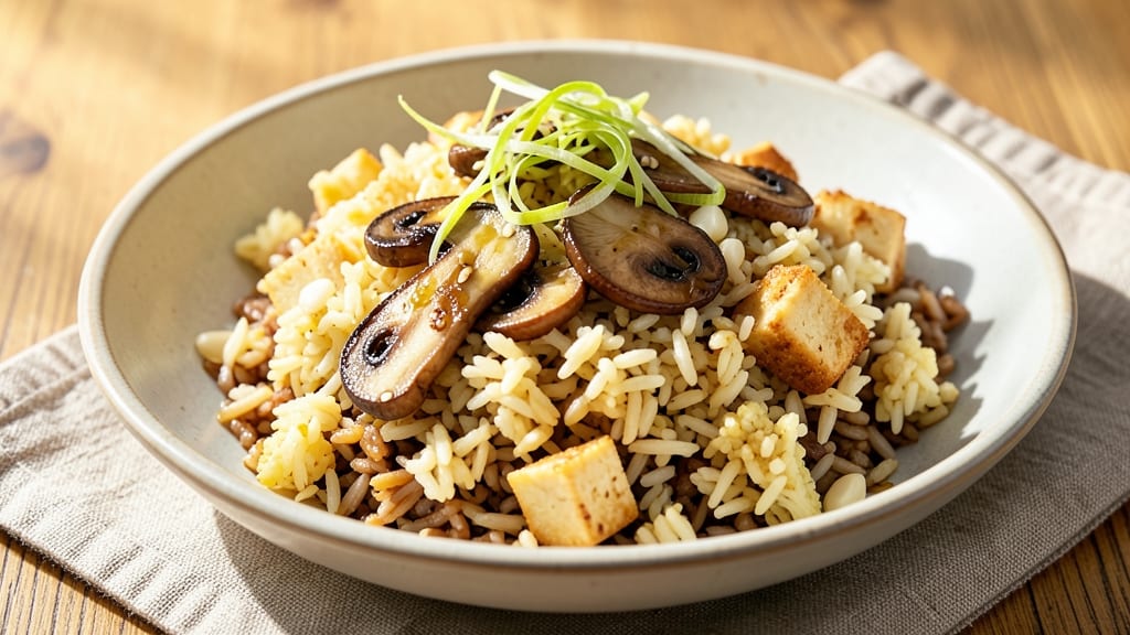 Cauliflower Fried Rice Recipe Vegan: Crispy Rice, Fresh Herbs, and Umami-Packed Mushrooms