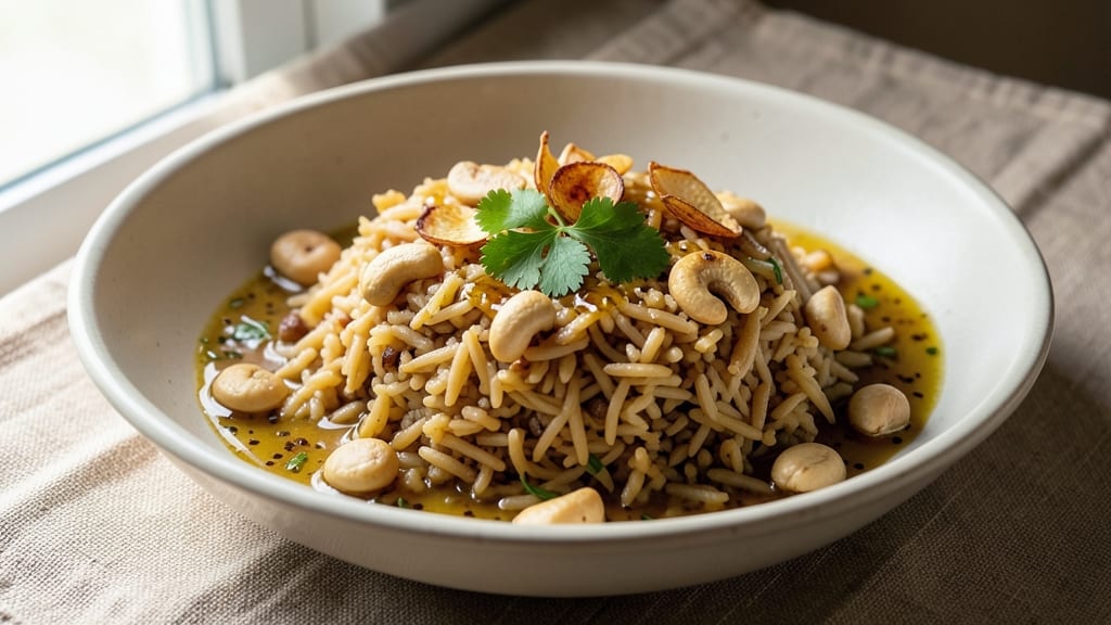Cashew Nut Rice Recipe: Creamy Texture Without the Dairy