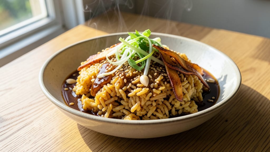 Cauliflower Sticky Rice Recipe: Toasted Celery Crunch Over Fragrant Jasmine Grains