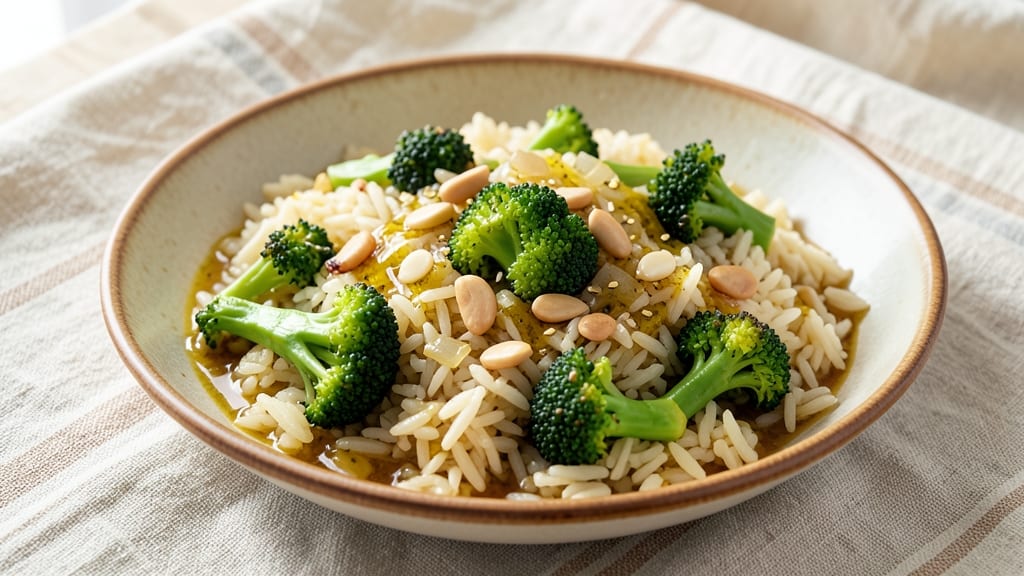 Broccoli Rice Pilaf Recipe: Nutty Toasted Crunch With Herby Depth