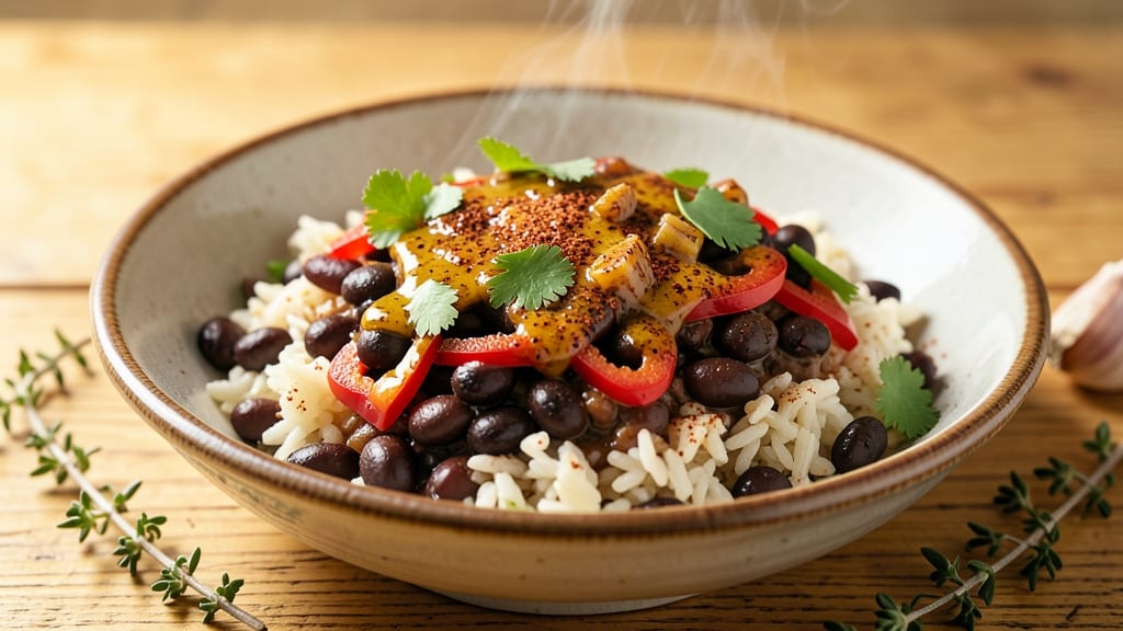 Black Beans and Rice Cajun Recipe: Spicy One-Pan Kick With Toasted Celery Crunch