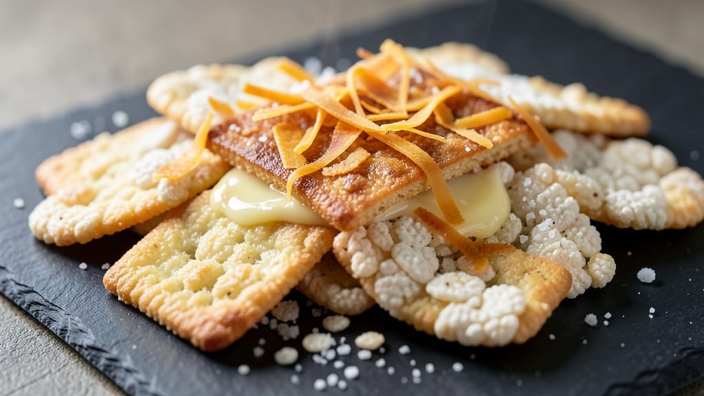 Cheddar Cheese Crackers Recipe With Rice Krispies: Crunchy Clusters With Melty Cheese Magic