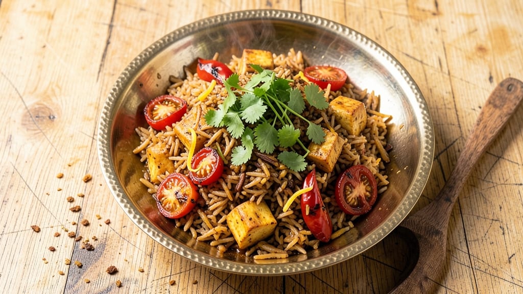 Brown Rice Veg Biryani Recipe: Fragrant Spiced Layers With Tender Rice and Veggies