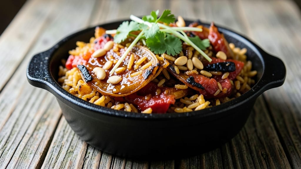 Cameroon Jollof Rice Recipe: Bold Tomato-Basmati Fusion With Smoky Peanut Crunch
