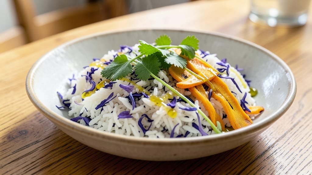 Butterfly Pea Flower Rice Recipe: Vibrant Blue-Purple Swirl Magic