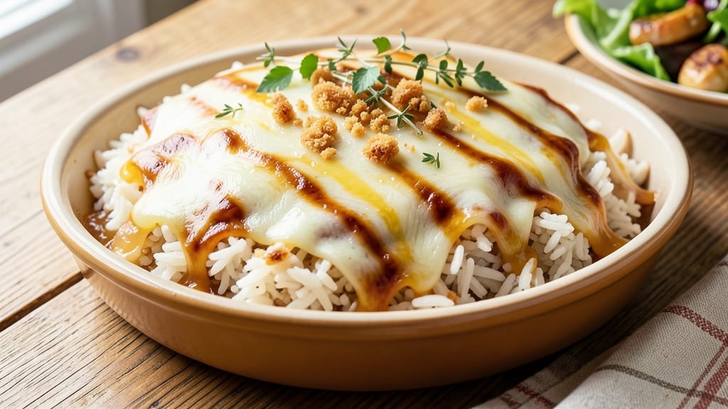 Cheesy Rice Bake Recipe: Golden Crust Meets Melty Gooey Layers