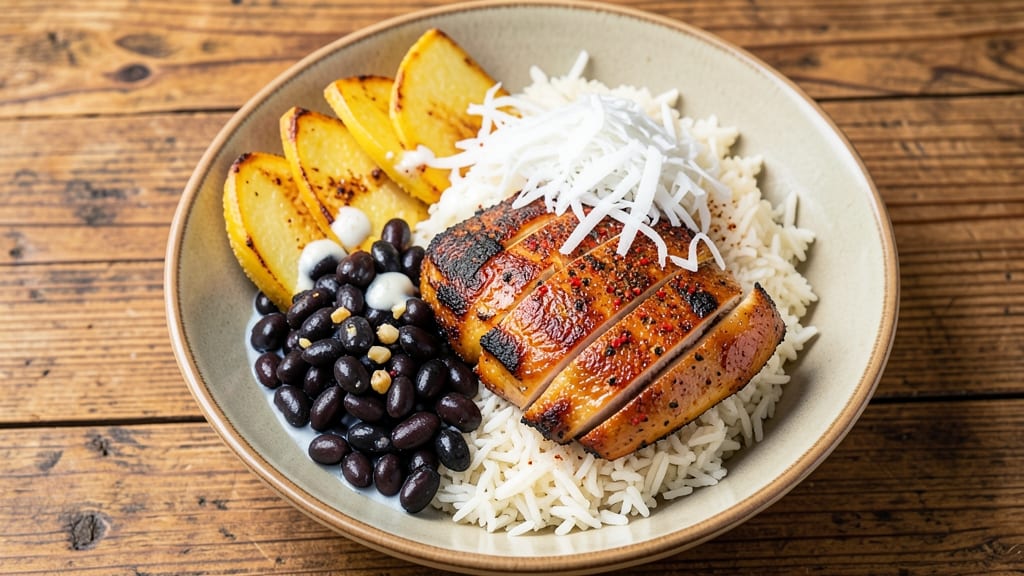 Caribbean Rice Bowl Recipe: Tropical Flavors With Toasted Coconut Crunch