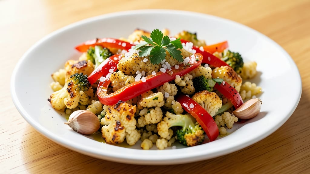 Broccoli Rice Keto Recipe: Crispy Cauliflower Rice With Garlicky Crunch