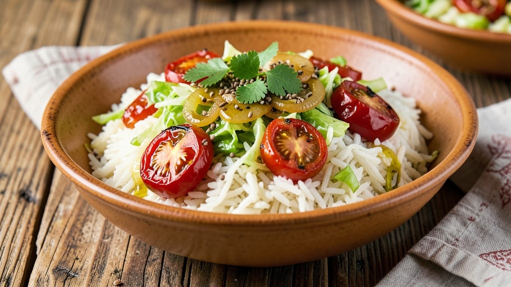 Cabbage Rice Tomato Recipe: Crisp-Topped Veggie Medley in One Pan