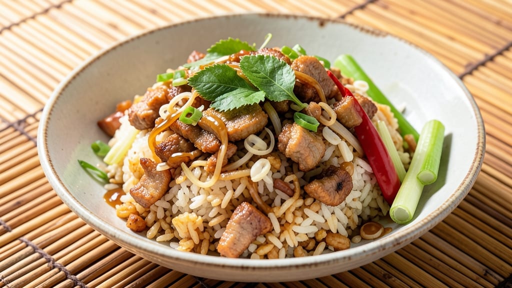 Cambodian Fried Rice Recipe: Wok-Tossed Boldness with Lemongrass and Kaffir Lime