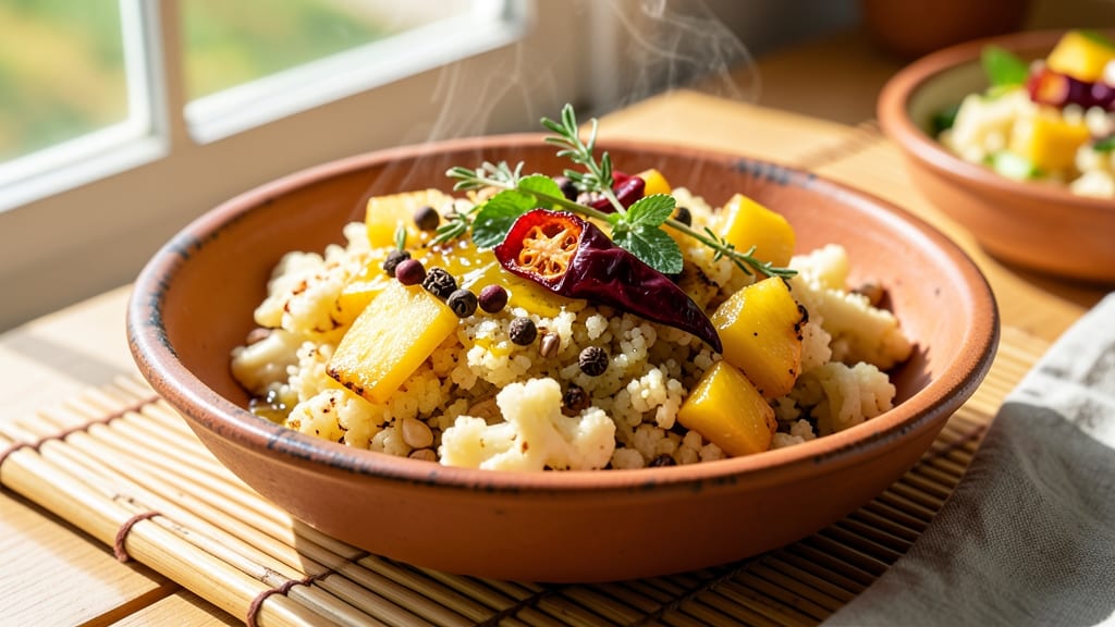 Caribbean Cauliflower Rice Recipe: Jerk-Spiced Crunch With Pineapple Heat