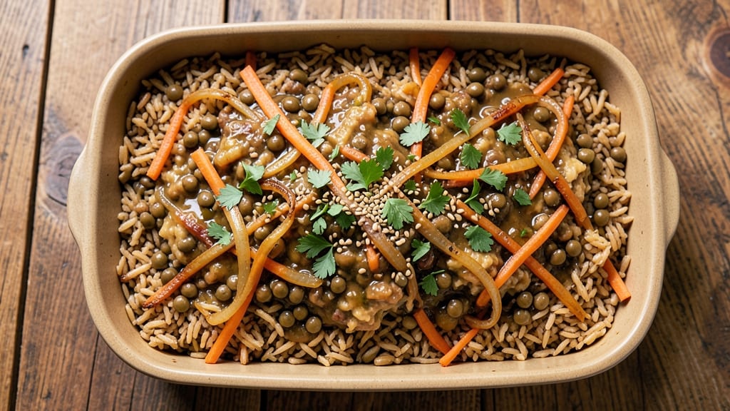 Brown Rice and Lentil Casserole Recipe: Hearty Plant-Based Protein Powerhouse