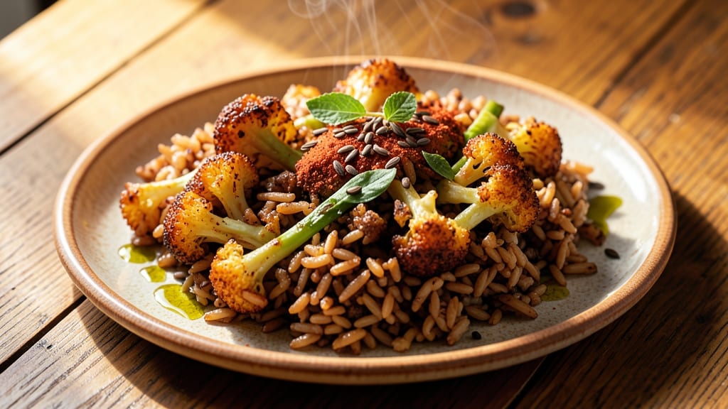 Brown Rice and Cauliflower Recipe: Toasted Spice Crunch With Nutty Depth