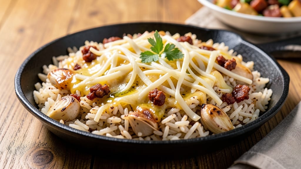 Cheesy Spanish Rice Recipe: Smoky Paprika and Garlic Infusion for One-Pan Magic