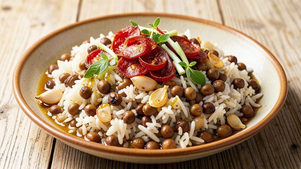Caribbean Pelau Rice Recipe: One-Pot Spice Symphony with Pigeon Peas and Smoky Chorizo