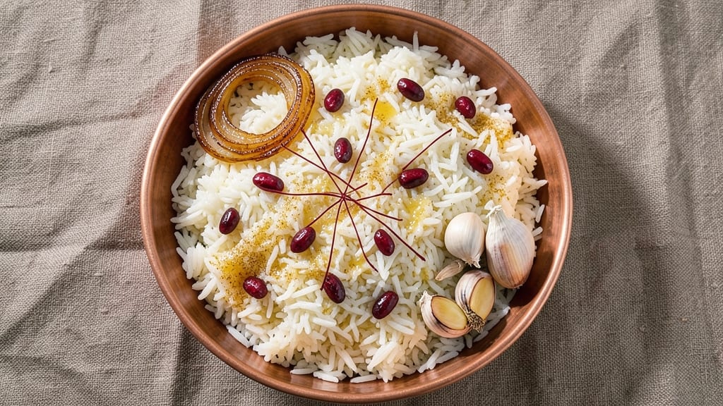 Chelo Rice Recipe: Fragrant Saffron Rice with Toasted Barberry Crunch