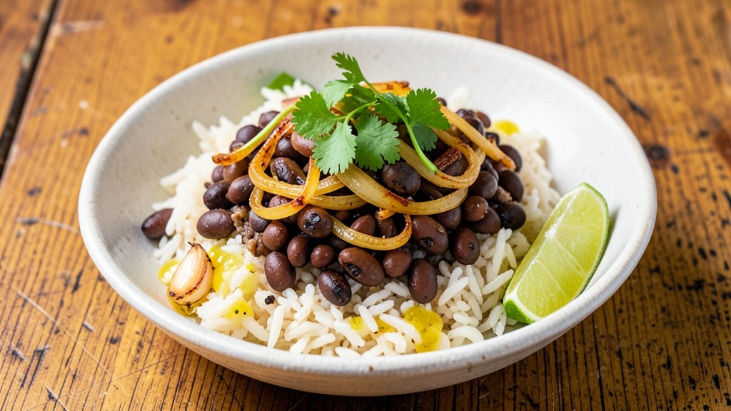 Black Beans, Rice, Cilantro, and Lime Recipe: Bright and Zingy One-Pot Harmony