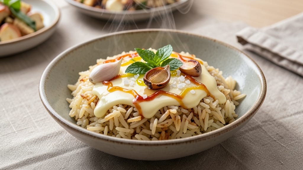 Check Rice Recipe: Fragrant Jasmine Grains with Toasted Garlic Crunch