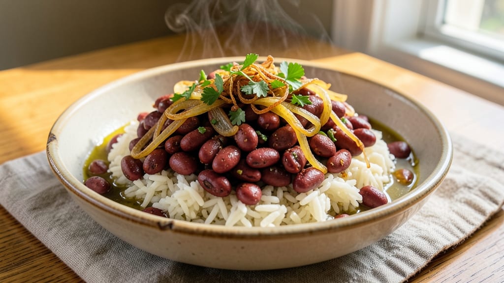 Canned Red Beans and Rice Recipe Instant Pot: Smoky Cajun Crunch Over Fluffy Grains