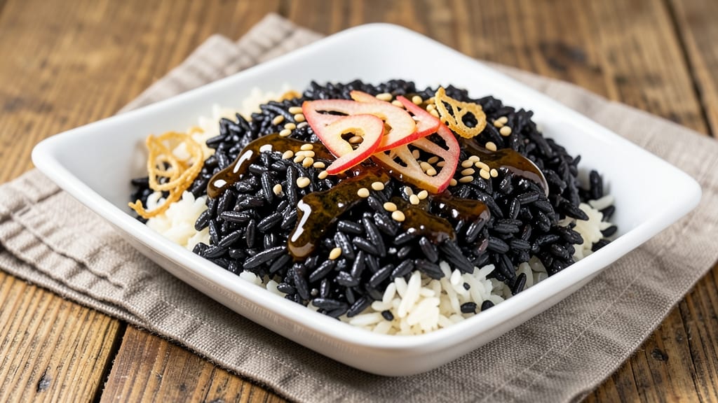 Black Rice Side Dish Recipe: Deep Purple Grains With Toasted Sesame Crunch