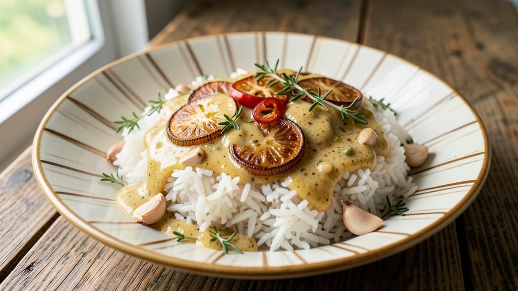 Caribbean Seasoned Rice Recipe: Toasted Celery Crunch Over Coconut-Spiced Grains