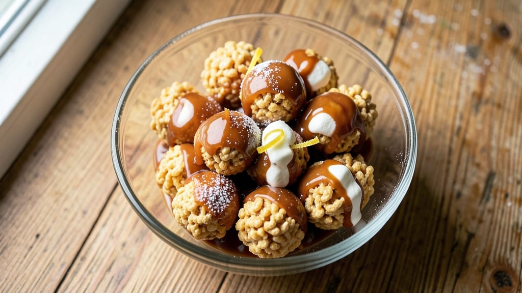 Caramel Rice Krispie Balls Recipe: Buttery Crunch With Gooey Marshmallow Hearts