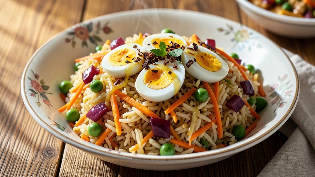 Carrot Fried Rice Indian Recipe: Turmeric-Infused Crunch With Peas and Eggs