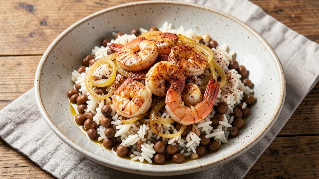 Black Eyed Peas, Rice, and Shrimp Recipe: Smoky Cajun One-Pan Feast