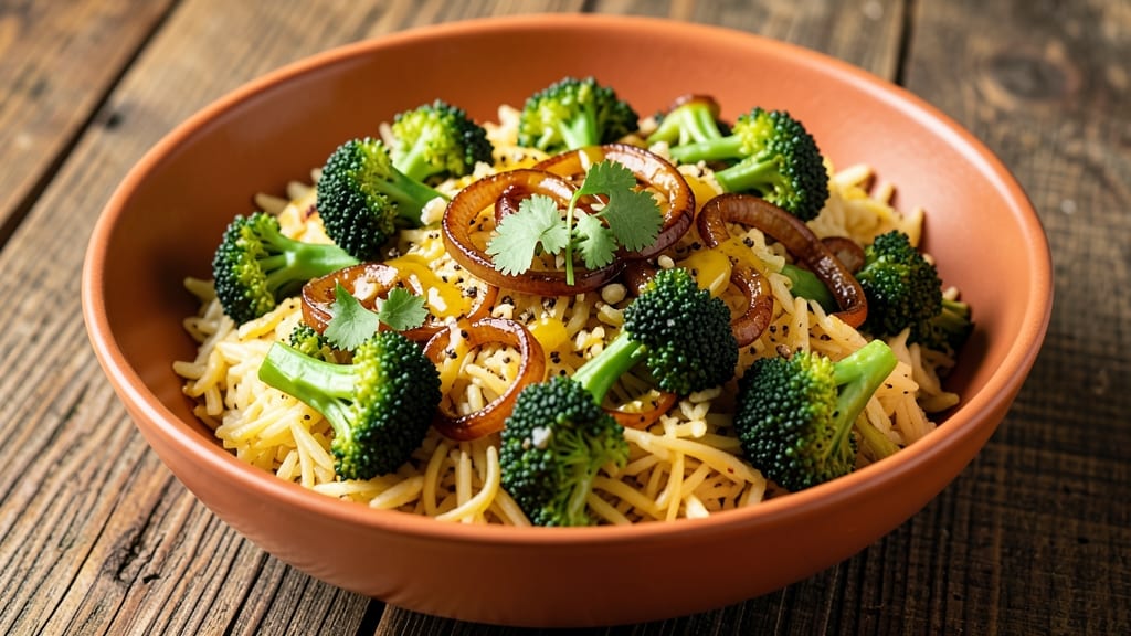 Broccoli Rice Recipe Indian: Spiced Turmeric and Cumin Crunch in One Pan
